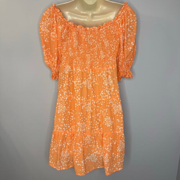 Faithfull The Brand Charlotte Mini Dress Stevie Floral Print Tiered Babydoll 6 - Picture 4 of 13